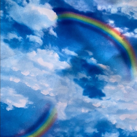 Rainbow Photo Real Skater Twirly Dress Sz 10/12 - Picture 3 of 3